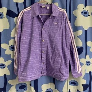 PURPLE ADIDAS DENIM JACKET